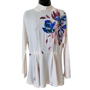 Free People Gemma Mock-Turtleneck Mini Tunic Dress